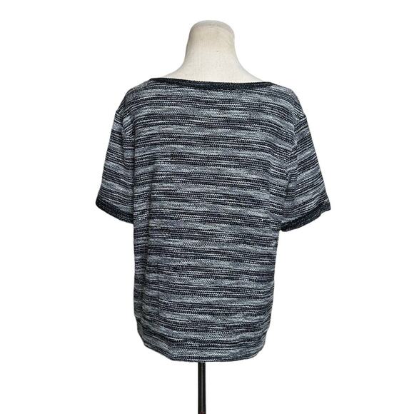 Old Navy Marbled French Terry Knit Short Sleeves T-Shirt Top Size Medium - Picture 2 of 9